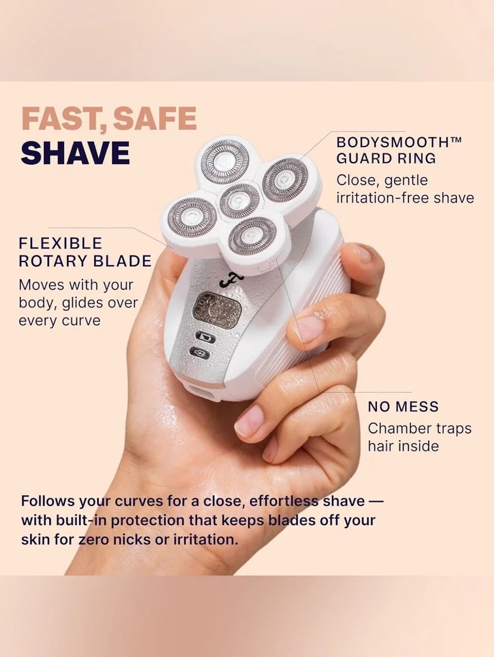 Freebird FlexSeries Electric Razor for Women - Silk Smooth Legs, Body Hair, & Pu